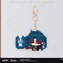 Load image into Gallery viewer, Honkai: Star Rail Pom Pom Exhibition Hall Themed Acrylic Keychain
