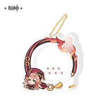 Load image into Gallery viewer, Genshin Impact Acrylic Character Frame Badge Display Case Preorder