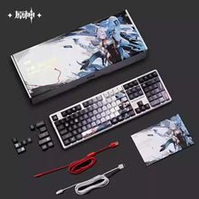 Load image into Gallery viewer, Genshin Impact Shenhe Mechanical Keyboard Hot Swappable Preorder
