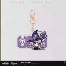 Load image into Gallery viewer, Honkai: Star Rail Pom Pom Exhibition Hall Themed Acrylic Keychain
