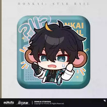 Load image into Gallery viewer, Honkai: Star Rail Pom Pom Exhibition Hall Themed Square Badge
