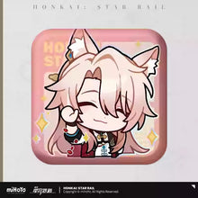 Load image into Gallery viewer, Honkai: Star Rail Pom Pom Exhibition Hall Themed Square Badge