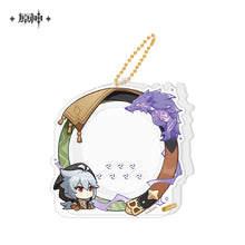 Load image into Gallery viewer, Genshin Impact Acrylic Character Frame Badge Display Case Preorder