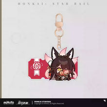 Load image into Gallery viewer, Honkai: Star Rail Pom Pom Exhibition Hall Themed Acrylic Keychain