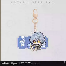 Load image into Gallery viewer, Honkai: Star Rail Pom Pom Exhibition Hall Themed Acrylic Keychain