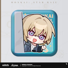 Load image into Gallery viewer, Honkai: Star Rail Pom Pom Exhibition Hall Themed Square Badge