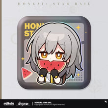 Load image into Gallery viewer, Honkai: Star Rail Pom Pom Exhibition Hall Themed Square Badge