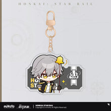 Load image into Gallery viewer, Honkai: Star Rail Pom Pom Exhibition Hall Themed Acrylic Keychain