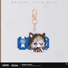 Load image into Gallery viewer, Honkai: Star Rail Pom Pom Exhibition Hall Themed Acrylic Keychain