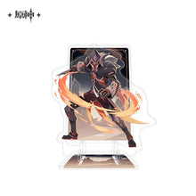 Load image into Gallery viewer, Genshin Impact Genius Invokation TCG Themed Acrylic Phone Holder Preorder