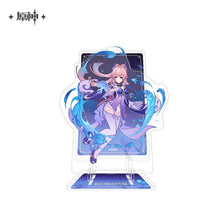 Load image into Gallery viewer, Genshin Impact Genius Invokation TCG Themed Acrylic Phone Holder Preorder