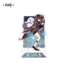 Load image into Gallery viewer, Genshin Impact Genius Invokation TCG Themed Acrylic Phone Holder Preorder