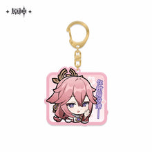 Load image into Gallery viewer, Genshin Impact Acrylic Emoticon Keychain