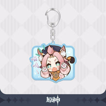 Load image into Gallery viewer, Genshin Impact Acrylic Emoticon Keychain