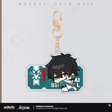 Load image into Gallery viewer, Honkai: Star Rail Pom Pom Exhibition Hall Themed Acrylic Keychain
