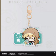 Load image into Gallery viewer, Honkai: Star Rail Pom Pom Exhibition Hall Themed Acrylic Keychain
