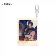 Load image into Gallery viewer, Genshin Impact Destined Day Themed Acrylic Character Keychain Preorder
