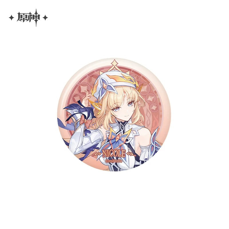 Genshin Impact Clamor Within Nicole Acrylic Character Stand and Badge Preorder
