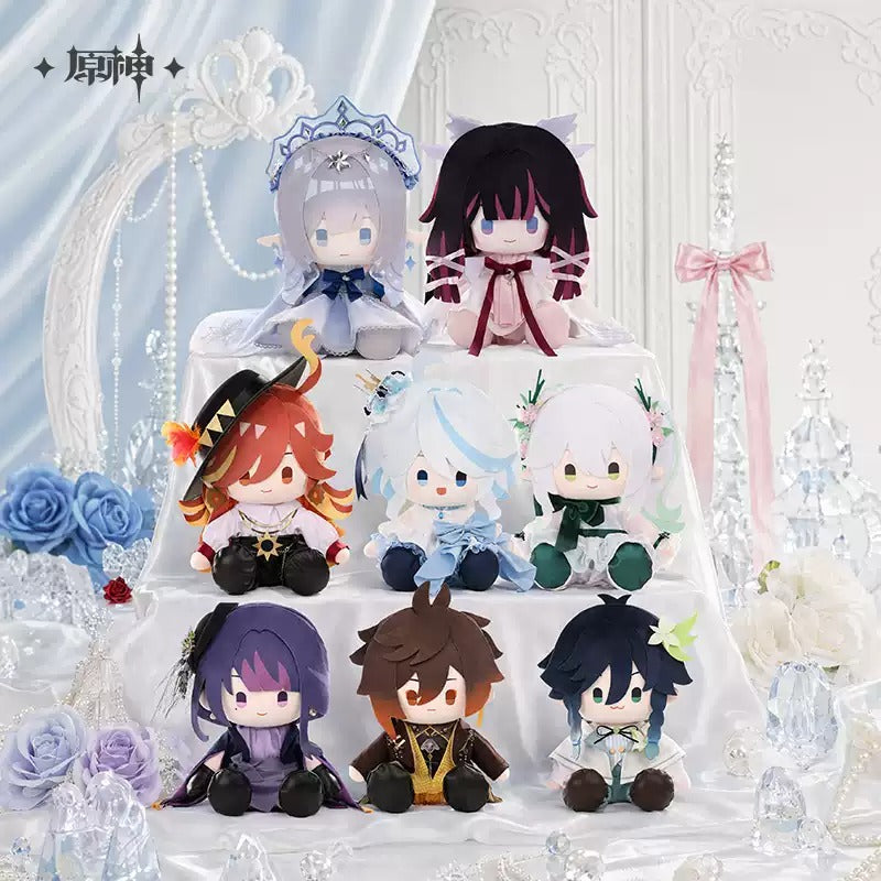Genshin Impact Feast of the Gods Themed Sitting Plush Dolls Preorder