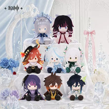 Load image into Gallery viewer, Genshin Impact Feast of the Gods Themed Sitting Plush Dolls Preorder
