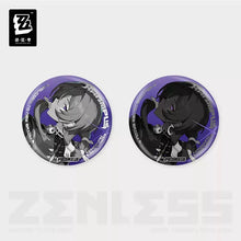 Load image into Gallery viewer, Zenless Zone Zero Krampus Compliance Authority Cinema Themed Reflective Character Badge Preorder
