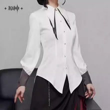 Load image into Gallery viewer, Genshin Impact Arlecchino Themed Tie Back Shirt Preorder
