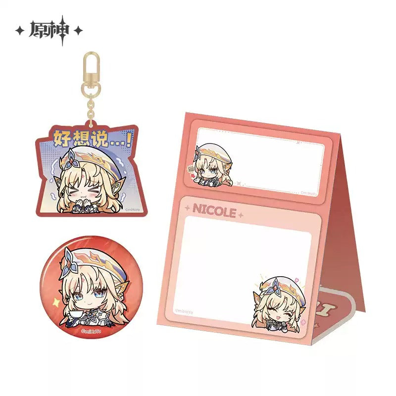 Genshin Impact Nicole Emoticon Themed Merchandise Preorder