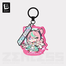 Load image into Gallery viewer, Zenless Zone New Eridu Themed Zero Angels of Delusion Chibi Character Keychain Preorder
