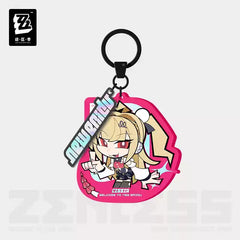 Zenless Zone New Eridu Themed Metropolitan Order Division Chibi Character Keychain Preorder