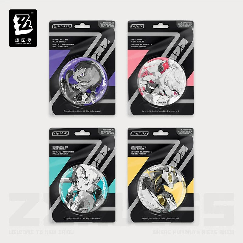 Zenless Zone Zero Krampus Compliance Authority Cinema Themed Reflective Character Badge Preorder