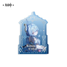Load image into Gallery viewer, Genshin Impact Sudden Snow Themed Thick Acrylic Ornament Preorder

