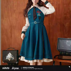 Honkai: Star Rail Aventurine Themed Pinafore Dress Preorder