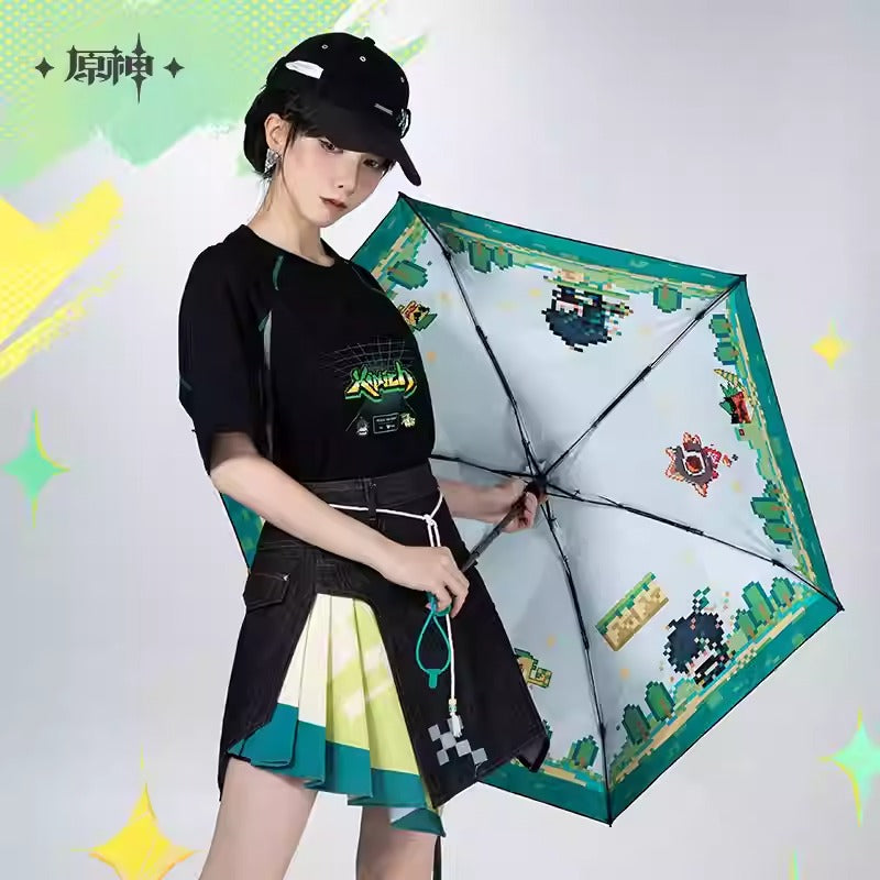 Genshin Impact Kinich Themed Folding Umbrella Preorder