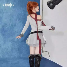 Load image into Gallery viewer, Genshin Impact Tartaglia/Childe Themed Pleated Mini Skirt Preorder
