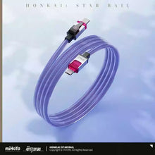 Load image into Gallery viewer, Honkai: Star Rail Silver Wolf Treasure Pixel Themed Fast Charging Adapter and Cable Preorder

