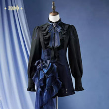 Load image into Gallery viewer, Genshin Impact Furina Themed Long Sleeved Waisted Blouse Preorder
