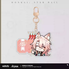Load image into Gallery viewer, Honkai: Star Rail Pom Pom Exhibition Hall Themed Acrylic Keychain
