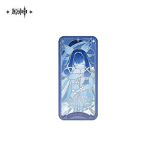 Load image into Gallery viewer, Genshin Impact Selenic Chronicles Themed Badge and Commemorative Card Set Preorder
