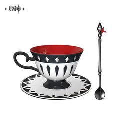 Genshin Impact Dire Balemoon Arlecchino Themed Afternoon Tea Cup Set