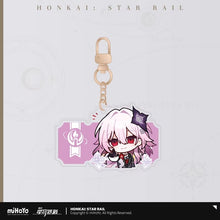 Load image into Gallery viewer, Honkai: Star Rail Pom Pom Exhibition Hall Themed Acrylic Keychain
