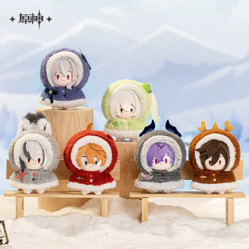 Genshin Impact Snow Fun Themed Character Plush Keychain Preorder