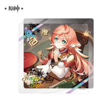 Load image into Gallery viewer, Genshin Impact Destined Day Themed 2025 Thick Acrylic Character Coaster Preorder
