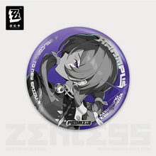 Load image into Gallery viewer, Zenless Zone Zero Krampus Compliance Authority Cinema Themed Reflective Character Badge Preorder
