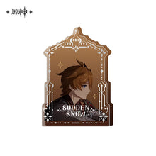 Load image into Gallery viewer, Genshin Impact Sudden Snow Themed Thick Acrylic Ornament Preorder
