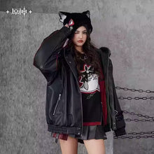 Load image into Gallery viewer, Genshin Impact Wriothesley Themed Padded Hooded Jacket Preorder

