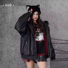 Genshin Impact Wriothesley Themed Padded Hooded Jacket Preorder