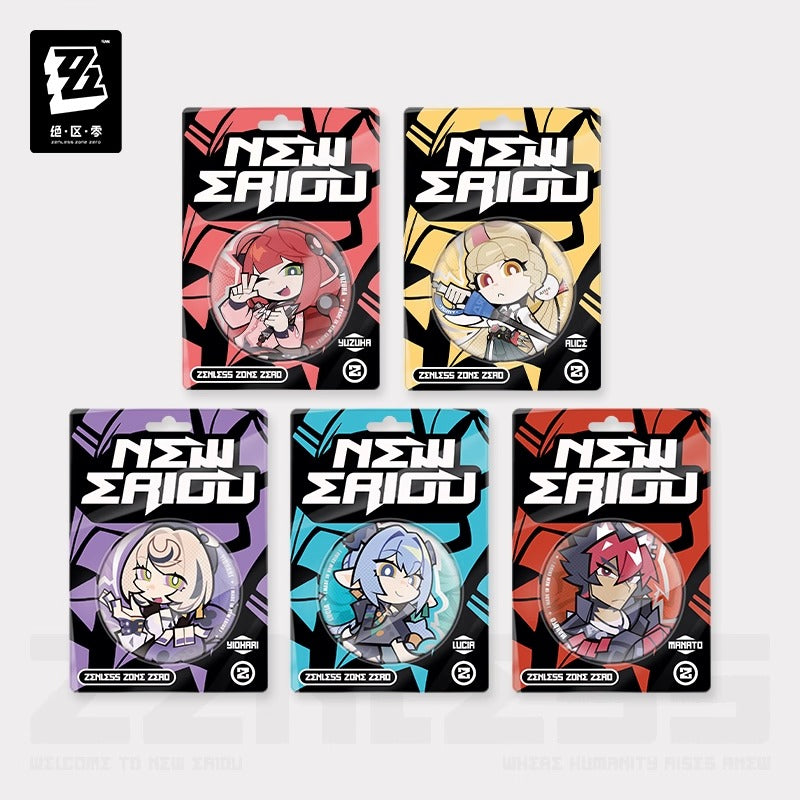 Zenless Zone Zero New Eridu Themed Spook Shack Chibi Character Badge Preorder