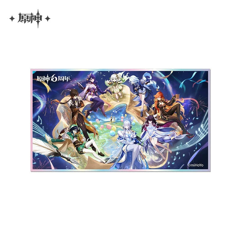 Genshin Impact Anniversary Celebration Themed 6th Anniversary Acrylic Signboard Preorder
