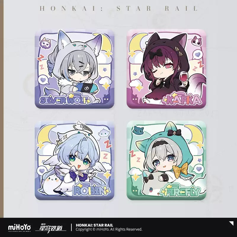 Honkai: Star Rail Girls Dormitory Themed Chibi Character Badge Preorder