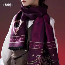 Load image into Gallery viewer, Genshin Impact Magic Show Lyney and Lynette Themed Scarf Preorder
